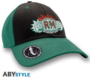RICK Y MORTY GORRA NEGRA Y VERDE RICK & MORTY