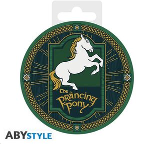 EL SEÑOR DE LOS ANILLOS POSAVASOS DE CERAMICA EL PONI RAMPANTE