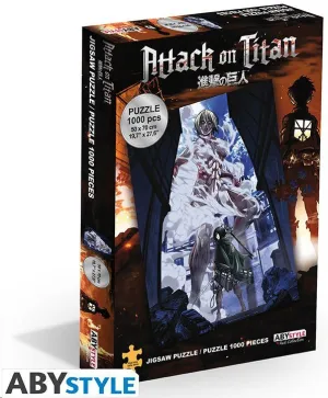 ATAQUE A LOS TITANES PUZLE MIKASA VS TITAN HEMBRA 1000 PIEZAS