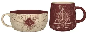 HARRY POTTER SET DE DESAYUNO TAZA + BOWL MARAUDER'S MAP