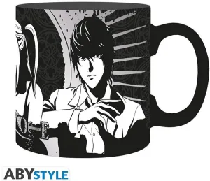DEATH NOTE TAZA 600 ML LIGHT, L & MISA