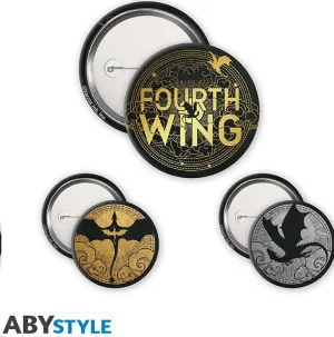 ALAS DE SANGRE PACK 3 CHAPAS VUELO DE DRAGONES