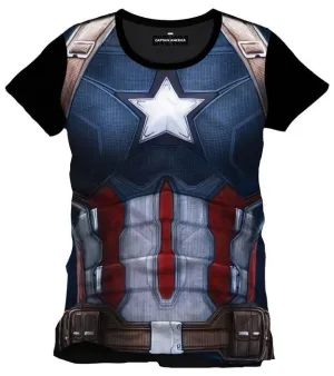CAPITAN AMERICA CIVIL WAR CAMISETA SUBLIMATION CAP CHEST T-L               