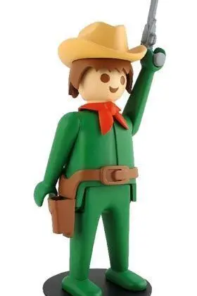 CLICK DE PLAYMOBIL COWBOY VERDE ESTATUA RESINA 23 CM CLICK DE PLAYMOBIL COWBOY VERDE ESTATUA RESINA 23 CM