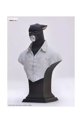 JOHN BLACKSAD CARA HERIDA #3 BUSTO RESINA 17 CM                            