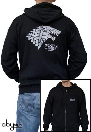 JUEGO DE TRONOS SUDADERA CON CAPUCHA WINTER IS COMING S                    