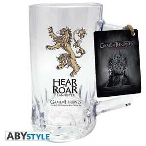 JUEGO DE TRONOS JARRA CRISTAL 50 CL HEAR ME ROAR LANNISTER                 
