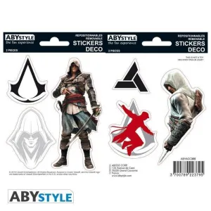 ASSASSIN'S CREED STICKERS 16 X 11 CM EDWARD / ALTAIR                       