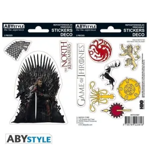 JUEGO DE TRONOS STICKERS 16 X 11 CM STARK / SIGILS                         