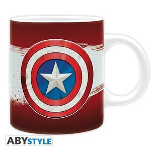 CAPITAN AMERICA TAZA CERAMICA 320 ML ESCUDO                                