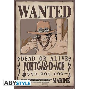 POSTER ONE PIECE WANTED ACE 91,5 X 61 CM                                   