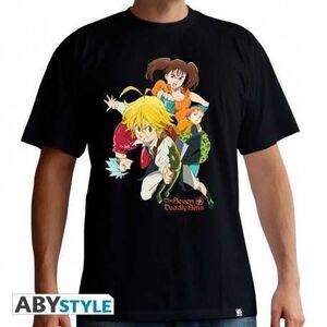 THE SEVEN DEADLY SINS CAMISETA NEGRA CHICO GROUPE T-S                      
