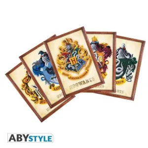 HARRY POTTER PACK 5 POSTALES CASAS HARRY POTTER                            