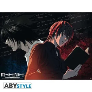 POSTER DEATH NOTE L VS LIGHT 52X38CM                                       