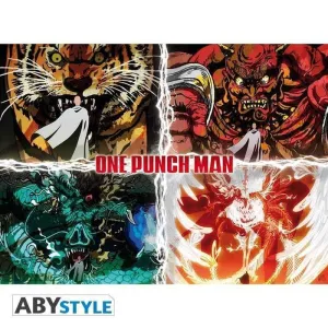 POSTER ONE PUNCH-MAN DISASTER LEVELS 52 X 38 CM POSTER ONE PUNCH-MAN DISASTER LEVELS 52 X 38 CM