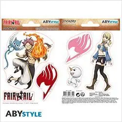 FAIRY TAIL PEGATINAS 16X11CM NATSU Y LUCY