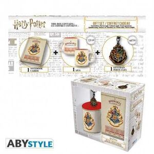 HARRY POTTER PACK TAZA 320 ML + LLAVERO METALICO + LIBRETA HOGWARTS        