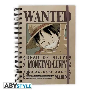 ONE PIECE LIBRETA WANTED LUFFY