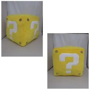 NINTENDO PELUCHE CUBO DE MONEDAS AMARILLO 25CM                             