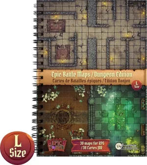 LIBRO DE MAPAS DE BATALLA: MAZMORRAS (297 X 218 MM)