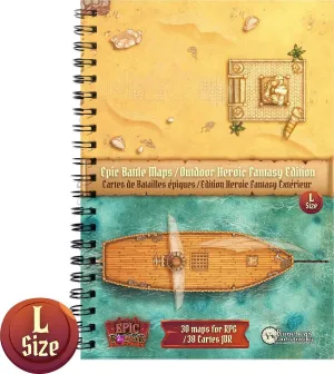 LIBRO DE MAPAS DE BATALLA: HEROIC FANTASY EDITION (297 X 218 MM)