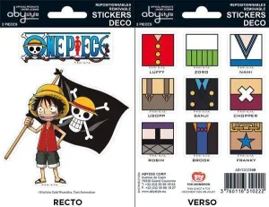 ONE PIECE MINI PEGATINAS 16X11CM LUFFY SD                                  