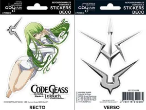 CODE GEASS MINI PEGATINAS 16X11CM C.C                                      