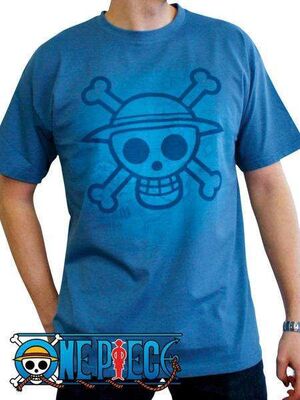 ONE PIECE CAMISETA SKULL WITH MAP USED M                                   