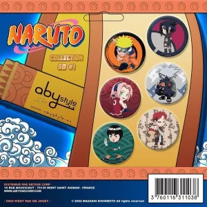 NARUTO CHAPAS COLLECTION SD #01 (SET DE 6)                                 