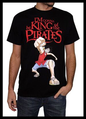 ONE PIECE CAMISETA CHICO LUFFY KING OF THE PIRATES XL                      