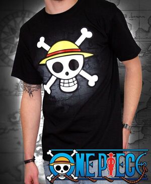 ONE PIECE CAMISETA CHICO CALAVERA CON MAPA M                               