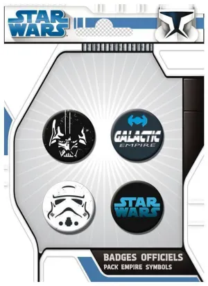 STAR WARS CHAPAS PACK DE 4 IMPERIO                                         