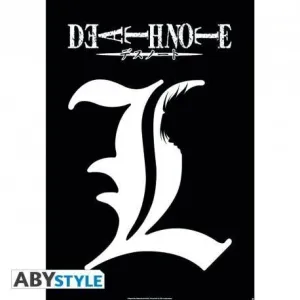POSTER DEATH NOTE L SYMBOL 98 X 68 CM                                      