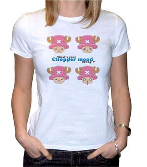 ONE PIECE CAMISETA BLANCA CHICA CHOPPER FOR WOMAN L                        