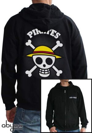 ONE PIECE SUDADERA CON CAPUCHA SKULL WITH MAP XL                           