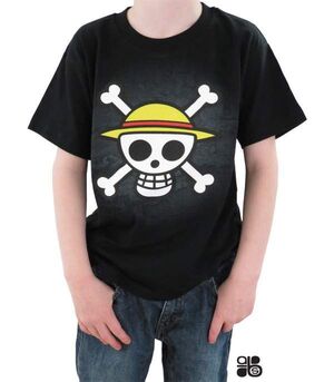 ONE PIECE CAMISETA NIÑO SKULL WITH MAP 5-6 AÑOS                            