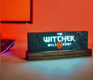THE WITCHER LÁMPARA LED WILD HUNT LOGO 22 CM