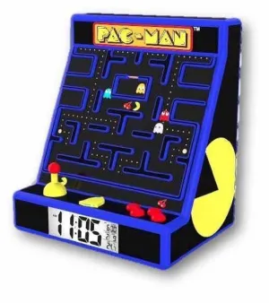 PAC-MAN RELOJ DESPERTADOR CON LAMPARA LED PAC-MAN RELOJ DESPERTADOR CON LAMPARA LED