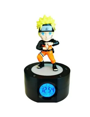 NARUTO SHIPPUDEN LIGHT UP ALARM CLOCK RELOJ 20 CM NARUTO