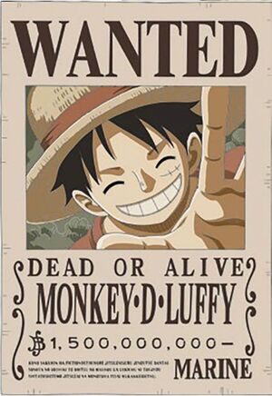 ONE PIECE LAMPARA NEON 40 CM WANTED LUFFY