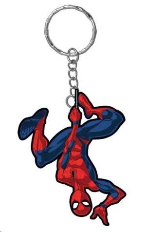MARVEL LLAVERO DE GOMA SPIDERMAN HANGING