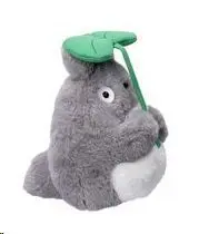 MI VECINO TOTORO PELUCHE NAKAYOSHI TOTORO GRIS HOJA