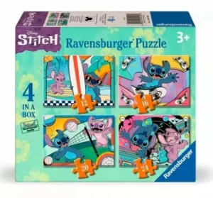 DISNEY STITCH PUZZLES 4 IN A BOX DIFERENTES PIEZAS
