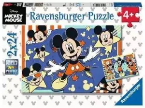 MICKEY MOUSE PUZZLE 2X24 PIEZAS