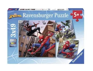 SPIDERMAN PUZZLE  3 X 49 PIEZAS