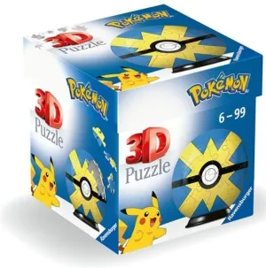 POKÉMON PUZZLE 3D QUICK BALL AMARILLO AZUL