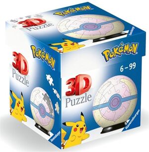 POKÉMON PUZZLE 3D HEAL BALL ROSA