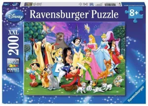 DISNEY PUZZLE 200 PIEZAS XXL MIS FAVORITOS DE DISNEY                       