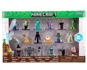 MINECRAFT SET 18 FIGURAS NANO METALFIGS 4 CM