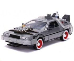 REGRESO AL FUTURO III HOLLYWOOD RIDES SCALE 1/24 DELOREAN MAQUINA DEL TIEMPO 20 CM